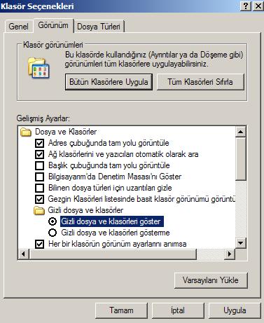 gizli-dosya-ve-klasorleri-goster